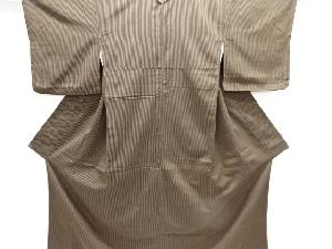 縞織り出しお召着物